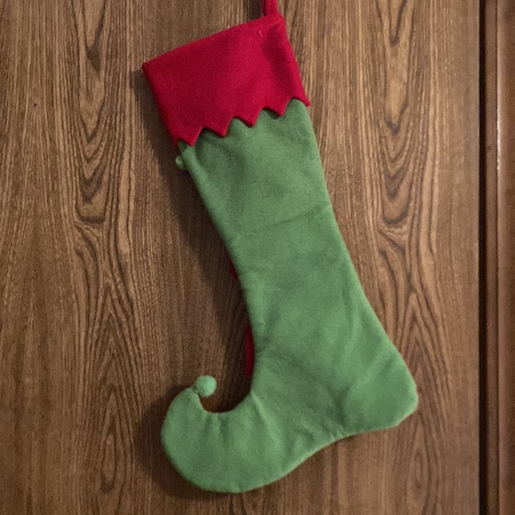 20x13” Fancy Colorful Christmas Stocking Bow, Glitter, Sequins, Pom Poms Felt - Picture 5 of 8